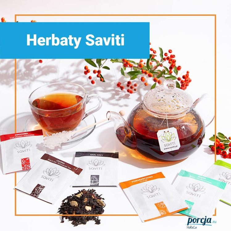 SAVITI Herbata Earl Grey W Saszetkach X 500 Szt Porcja Eu