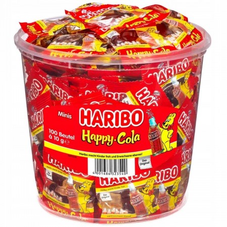 Żelki Haribo wiaderko Happy Cola (100x10g) 1kg