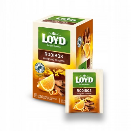 Herbata LOYD Rooibos Pomarańcza & Cynamon (20x2g)