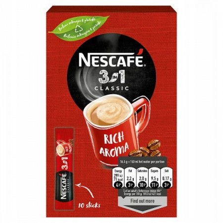 Kawa NESCAFE 3w1 w saszetkach 16,5g x 10 szt