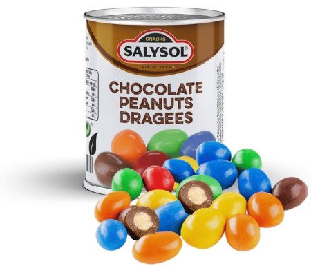 Salysol orzeszki ziemne w czekoladzie puszka (96x60g)