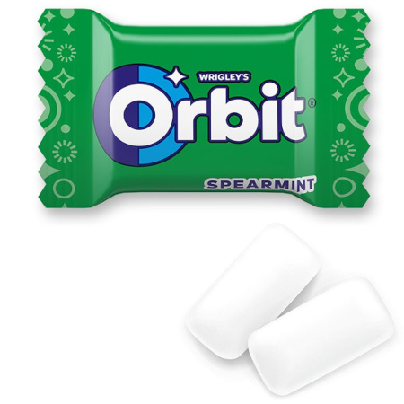 Guma ORBIT Spearmint 2 drażetki x 100 szt
