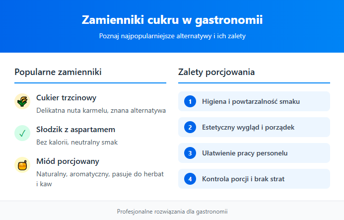 Zamienniki cukru w gastronomii