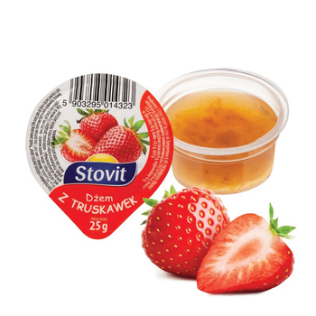 Dżem Stovit truskawkowy mini 25g x 100 szt