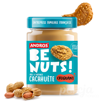 Andros Be Nuts krem z orzechów ziemnych z kawałkami orzechów 325g