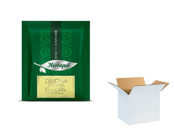 Herbata HERBAPOL zielona z cytryną 2g x 1000 szt