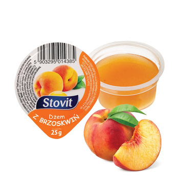 Dżem Stovit brzoskwiniowy mini 25g x 100 szt