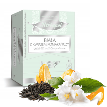 Herbapol Premium Biała z kwiatem pomarańczy 20 szt x 1,5g