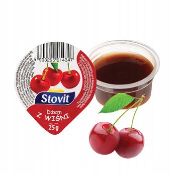 Dżem Stovit wiśniowy mini 25g x 100 szt