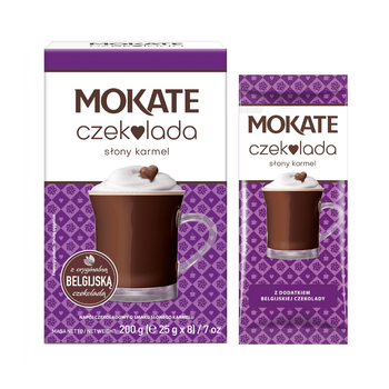 Napój czekoladowy Słony Karmel Mokate 25g x 8