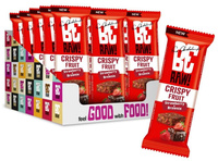 BeRAW! Baton owocowy Strawberry&Brownie Truskawka i Brownie 15 x 40g