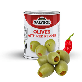 Salysol Oliwki z czerwoną papryką mini puszka (48x50g)
