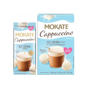 Napój kawowy Mokate Cappuccino lody śmietankowe 8 szt x 20g