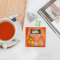 Herbata LOYD Rooibos & Manuka z maliną i żurawiną Premium w piramidkach 20 szt x 1,7g