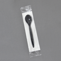 Zestaw Reusable Premium CZARNY serwetka, łyżka x 250 szt.