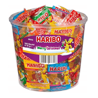 Żelki Haribo Merry Christmas mini wiaderko (100x10g) 1kg