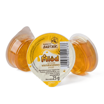 Miód mini wielokwiatowy Bartnik 25g x 100 szt