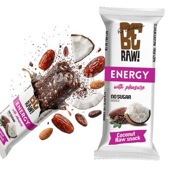 BeRaw! Baton Coconut surowe kakao kokos 15 x 40 g