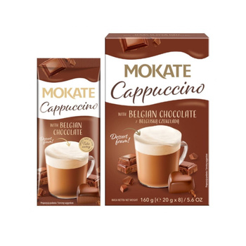 Napój kawowy Mokate Cappuccino belgijska czekolada 8 szt x 20g