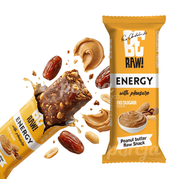 BeRAW! Baton Energy Peanut butter 15 x 40 g